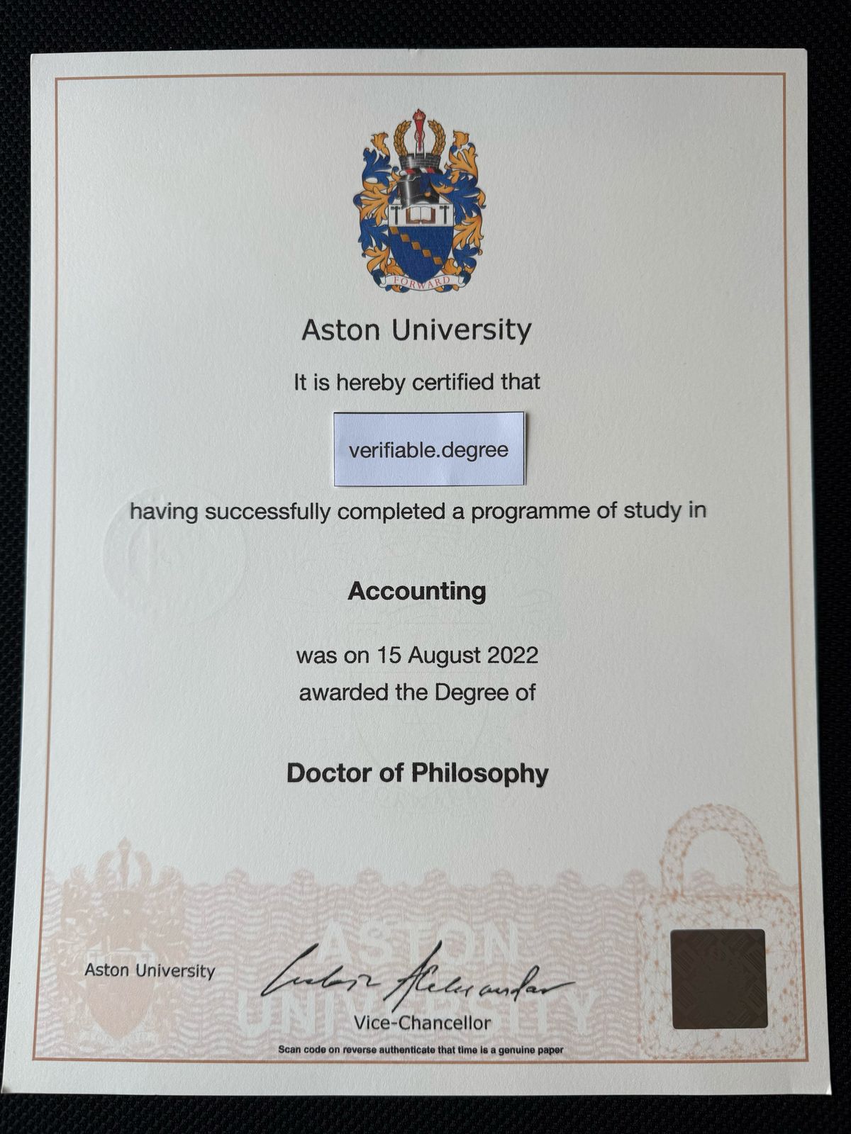 UK Education PhD